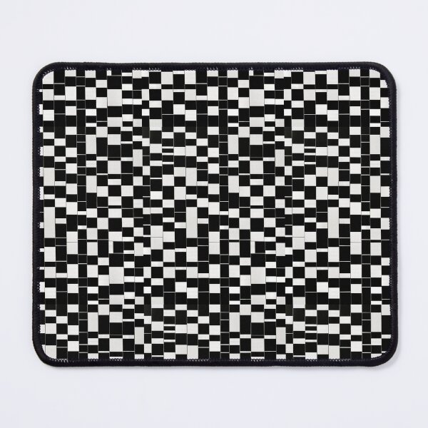 Item preview, Check pattern black, white, square, modern, like tv static dogtooth abstract designed and sold by cheekylorns.
