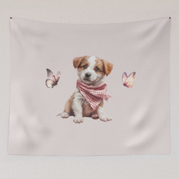 Item preview, Cute Puppy, Vintage Coquette Aesthetic Design designed and sold by CozyLightsStore.