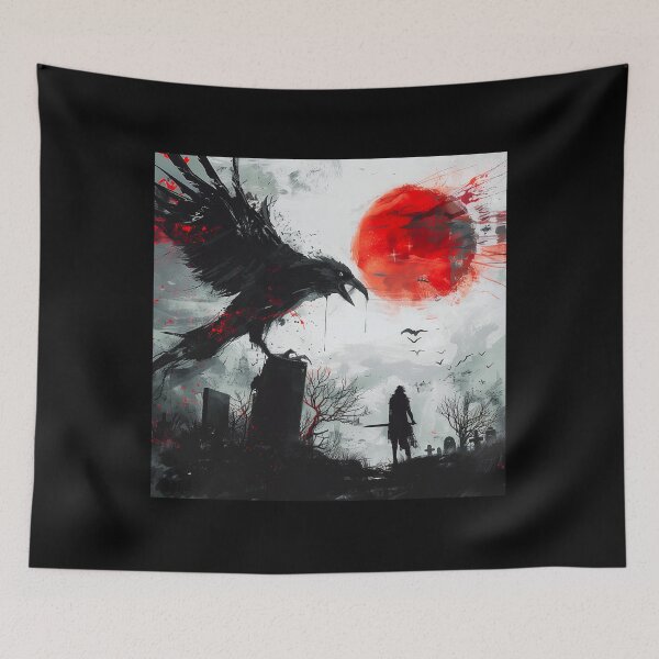 Item preview,  Midnight Raven Classic T-Shirt Sticker designed and sold by TheDarkStone.