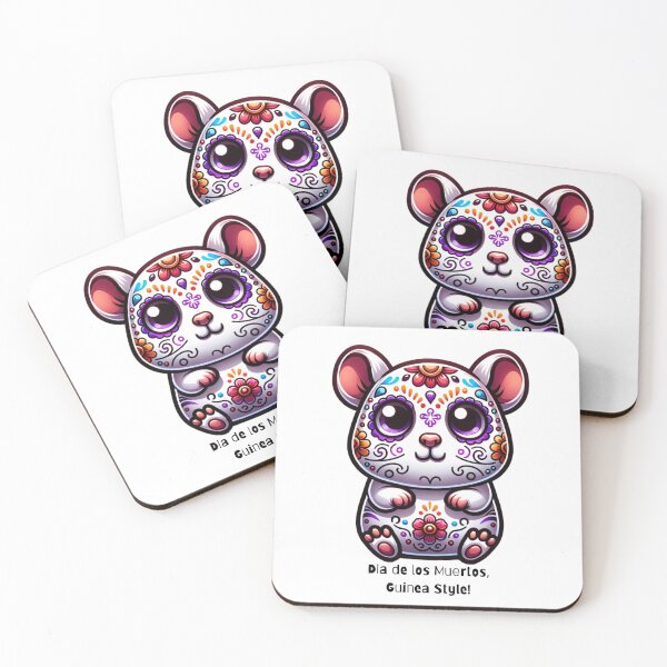 Item preview, Dia De Los Muertos Guinea Pig designed and sold by thefurrypickle.
