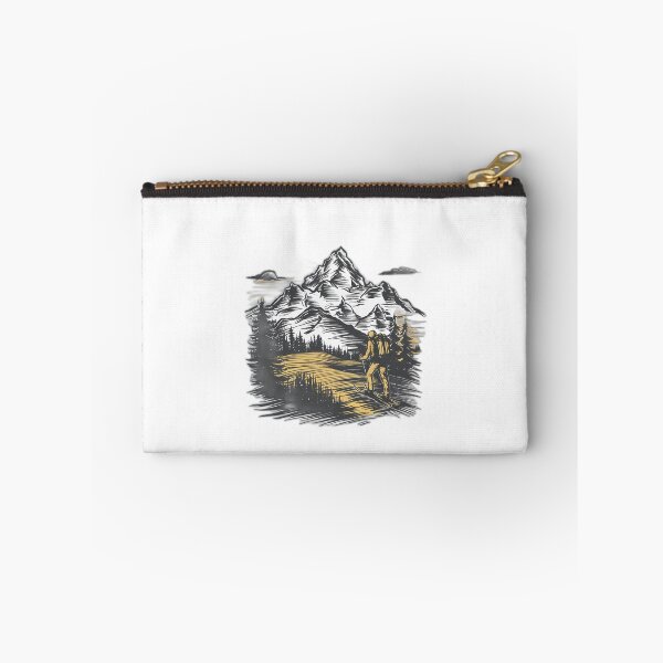 Item preview, Ski and Hiking Mountain Sketch designed and sold by onicaras.
