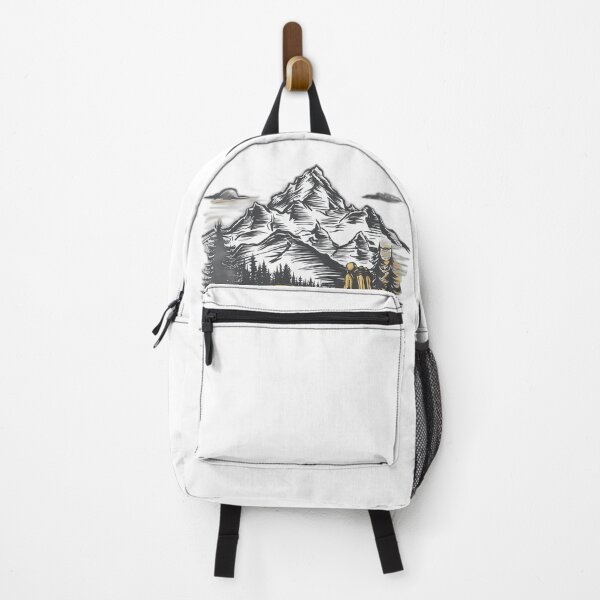 Item preview, Ski and Hiking Mountain Sketch designed and sold by onicaras.