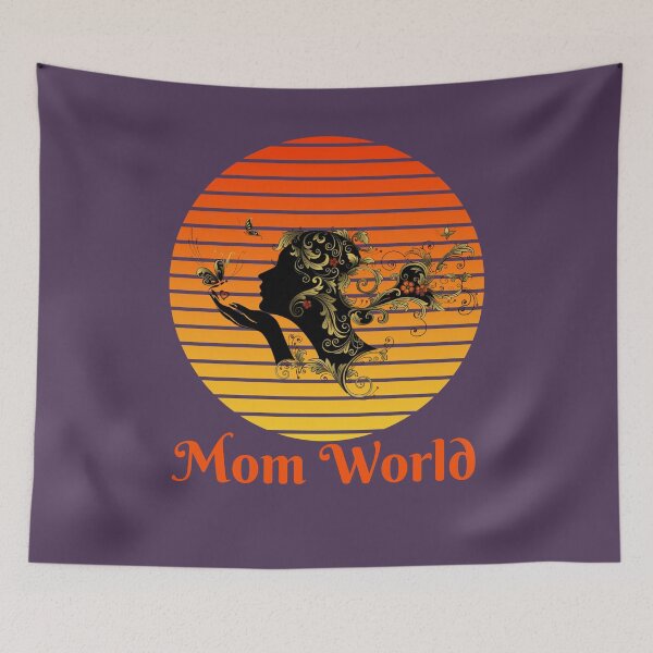 Item preview,  Mom World Butterfly Kiss designed and sold by Tripp Art Studio.