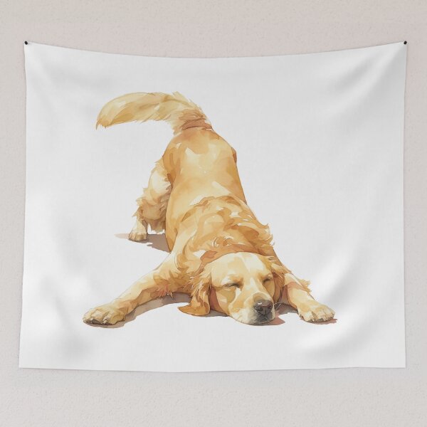 Item preview, Estiramiento Golden Retriever II | Imprimir designed and sold by Unrooted.