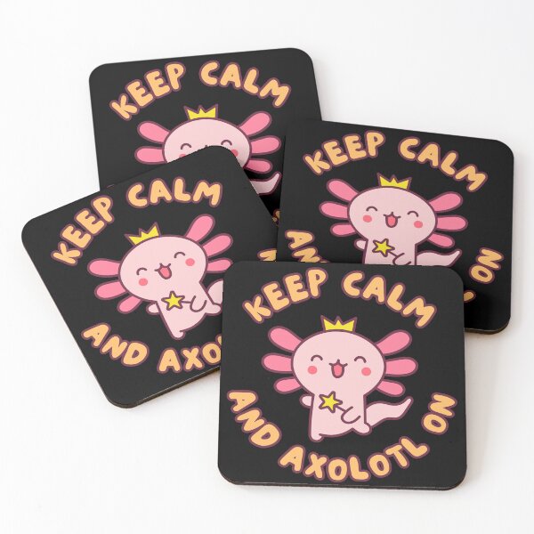 Item preview, Keep Calm and Axolotl On, Embrace Tranquility with a Cute Axolotl Design designed and sold by impressionofmel.