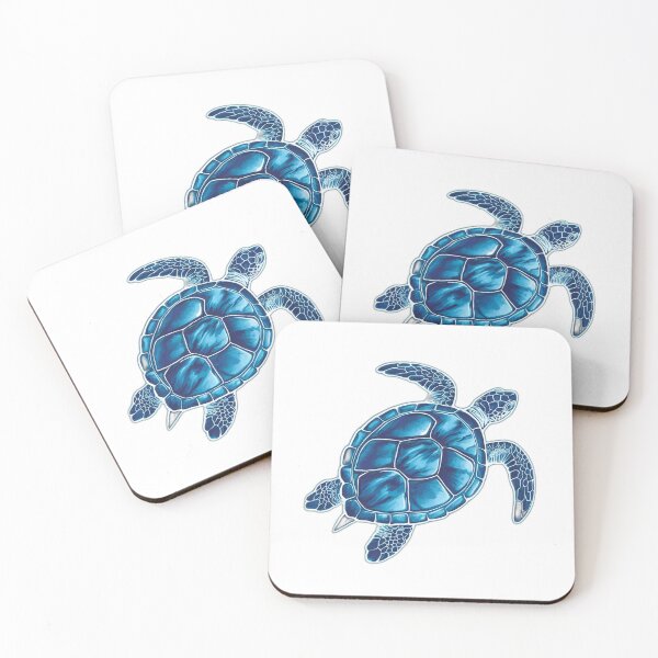 Item preview, Sea Turtle Watercolor Blue designed and sold by onicaras.