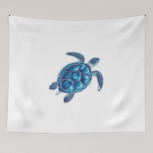 Item preview, Sea Turtle Watercolor Blue designed and sold by onicaras.