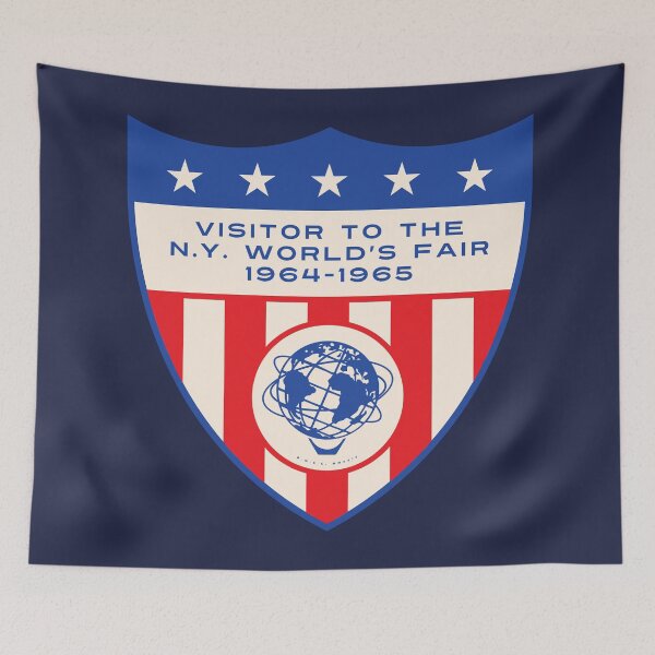 Item preview, 1964 1965 New York World's Fair Visitor American Shield designed and sold by deadmansupplyco.