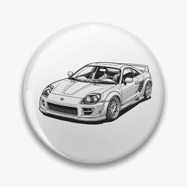 Item preview, Toyota MR2 Line Drawing designed and sold by Slammed Sketches.