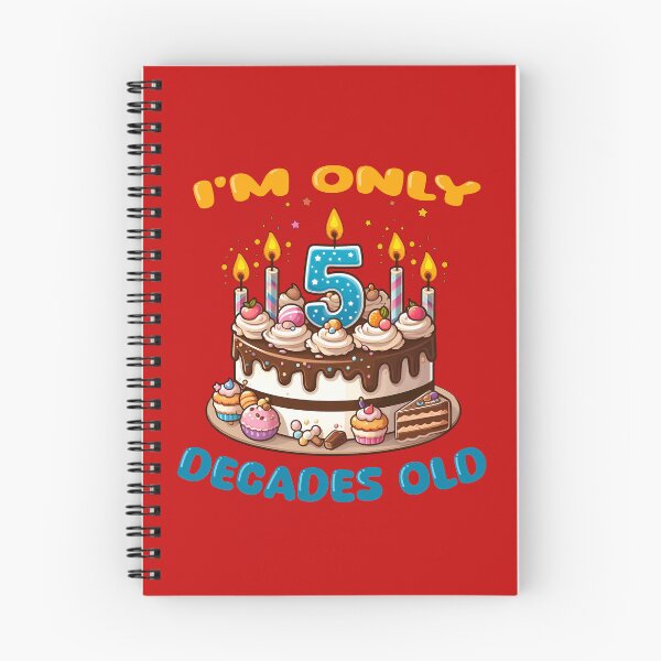 Item preview, I'm Only 5 Decades Old happy 50th birthday humor designed and sold by AlchemyColor.