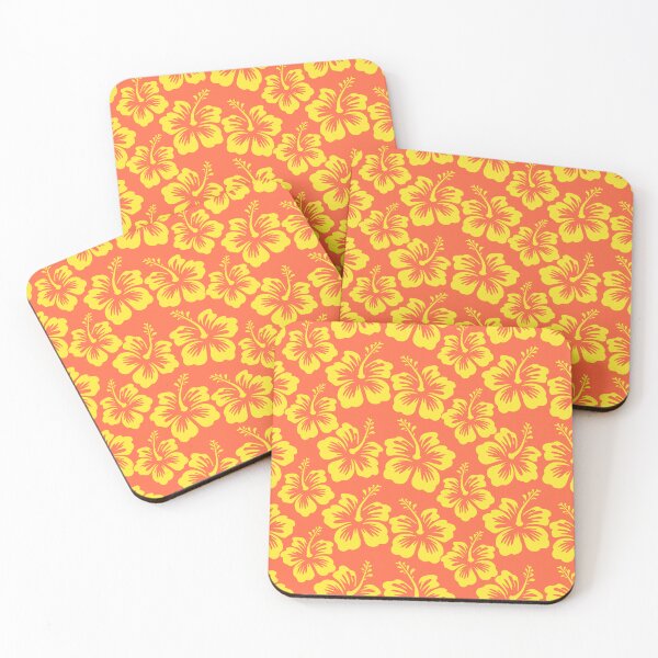Item preview, Simple Tropical Hibiscus Orange Yellow designed and sold by Pink Pineapple Works.