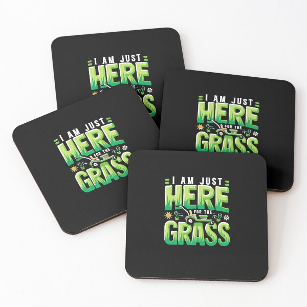 Item preview, I'm Just Here for the Grass Mowing - Funny Lawn Mower designed and sold by TeesYouWant.