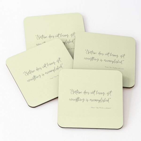 Item preview, A Quote about Nature from "The Wisdom of Laozi" designed and sold by Poemit.