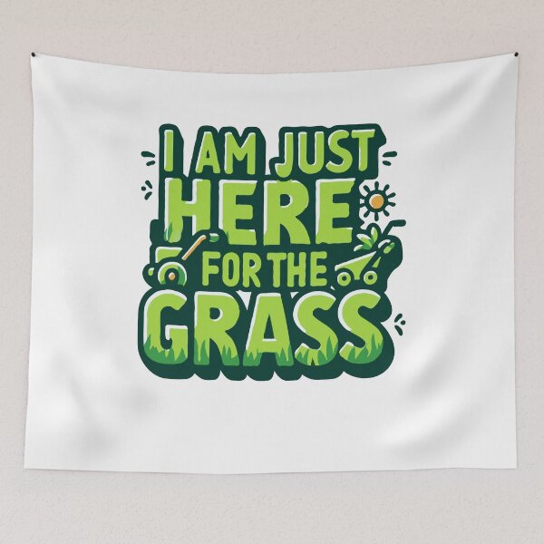 Item preview, I'm Just Here for the Grass - Funny Lawn Mower designed and sold by TeesYouWant.