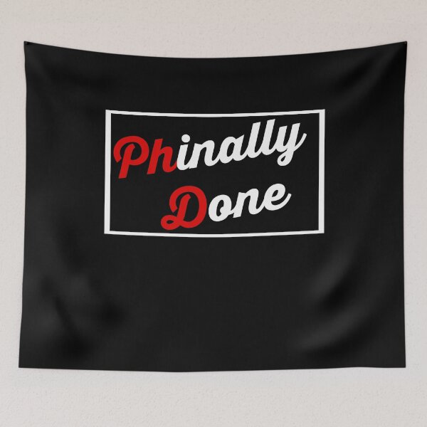 Item preview, Phinally Done Shirt- Funny Doctorate Grad Gift- PHD T Shirt designed and sold by Yarkos.