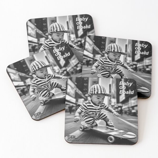 Item preview, Baby on Board BW designed and sold by ForecastVSN.