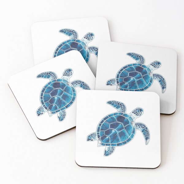 Item preview, Sea Turtle Watercolor Blue designed and sold by onicaras.
