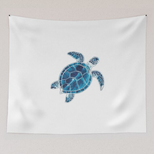 Item preview, Sea Turtle Watercolor Blue designed and sold by onicaras.