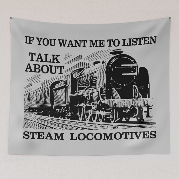Item preview, Steam Train Locomotive Fanatic Talk About Trains designed and sold by Maljonic.
