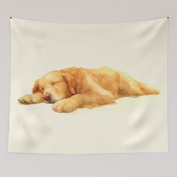 Item preview, Sleeping Golden Retriever | Print designed and sold by Unrooted.