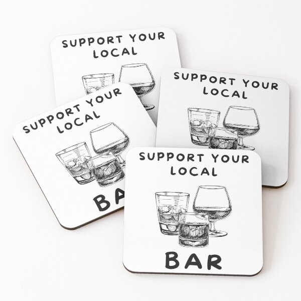 Item preview, Support Your Local Bar, Cheers to Community and Good Time designed and sold by impressionofmel.