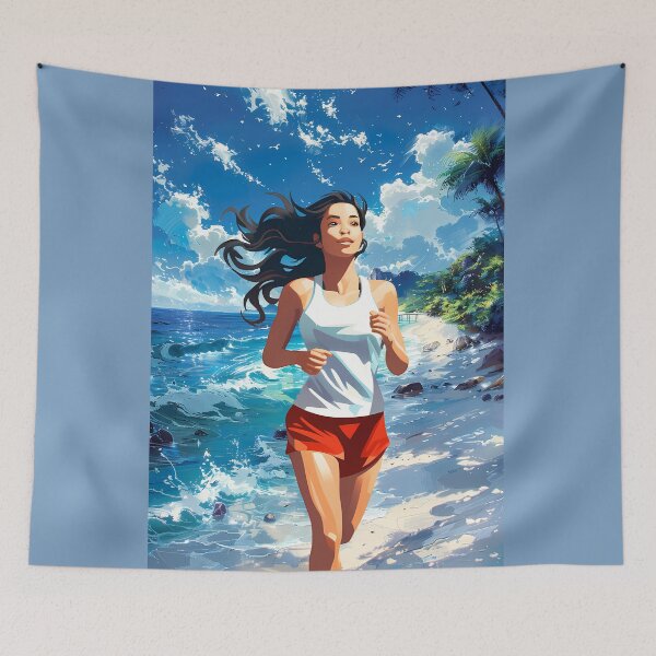 Item preview, UNA CARRERA REFRESCANTE POR LA PLAYA designed and sold by Tammera.