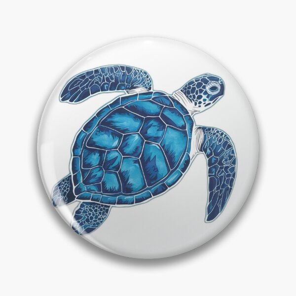 Item preview, Sea Turtle Watercolor Blue designed and sold by onicaras.