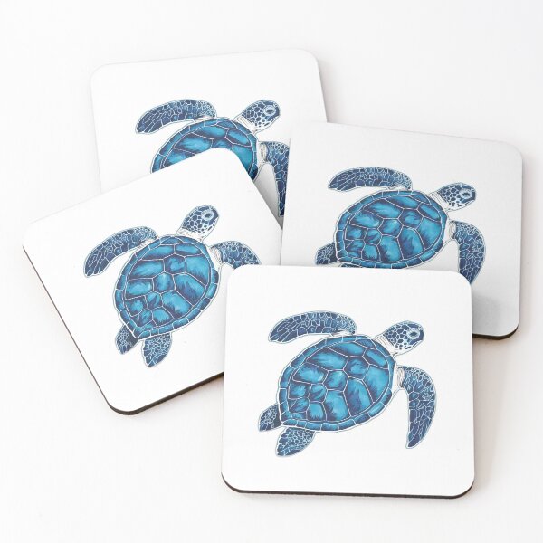 Item preview, Sea Turtle Watercolor Blue designed and sold by onicaras.