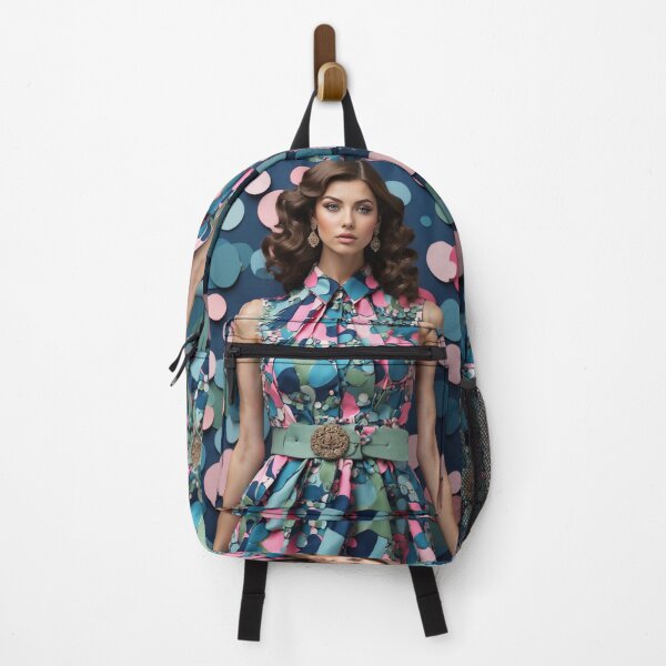 Item preview, beautiful spring printed dress in pastel colors with colorful spots designed and sold by Carlos Gudino.