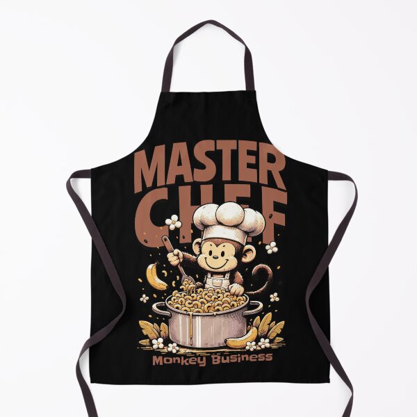 Item preview, Funny Monkey Master Chef Gift designed and sold by InkyGenies.