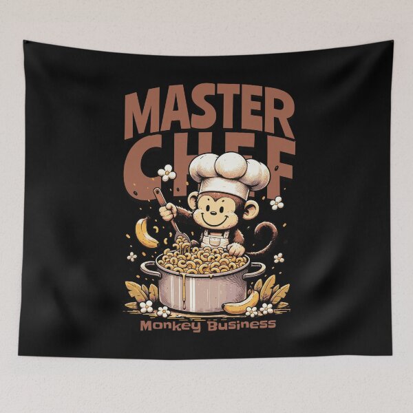 Item preview, Funny Monkey Master Chef Gift designed and sold by InkyGenies.