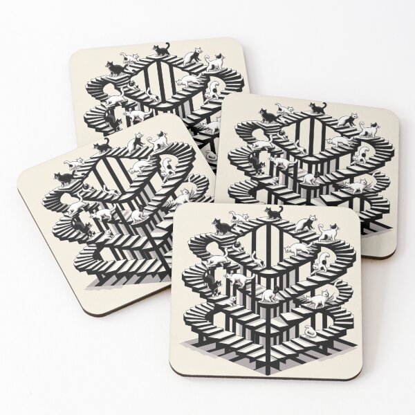 Item preview, Escher Cats 1 designed and sold by Sybille-Yates.