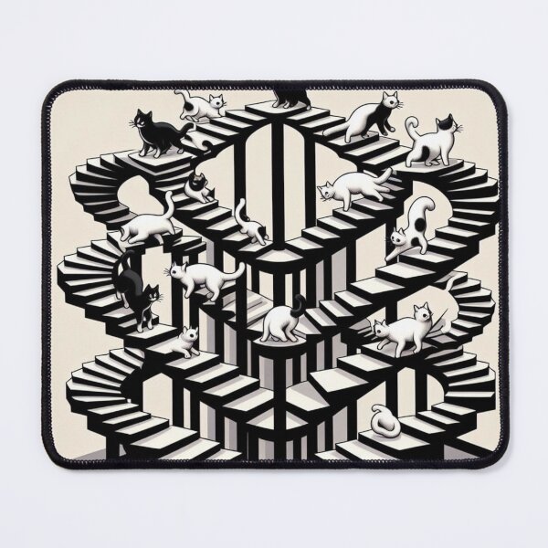 Item preview, Escher Cats 1 designed and sold by Sybille-Yates.