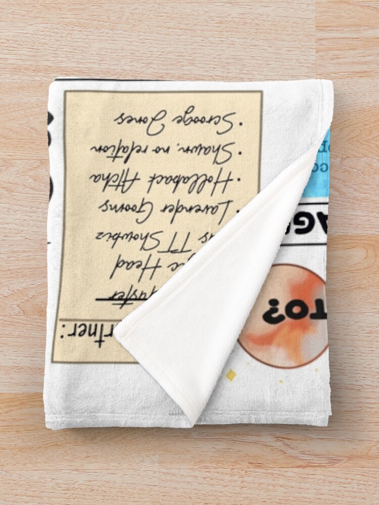 Thumbnail 3 of 6, Throw Blanket, The Best of Psych (blanket design) designed and sold by smoothfoxill.