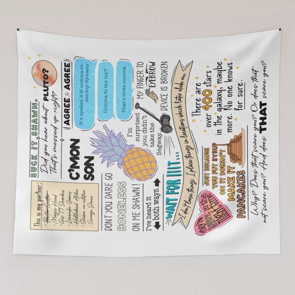 Item preview, The Best of Psych (blanket design) designed and sold by smoothfoxill.