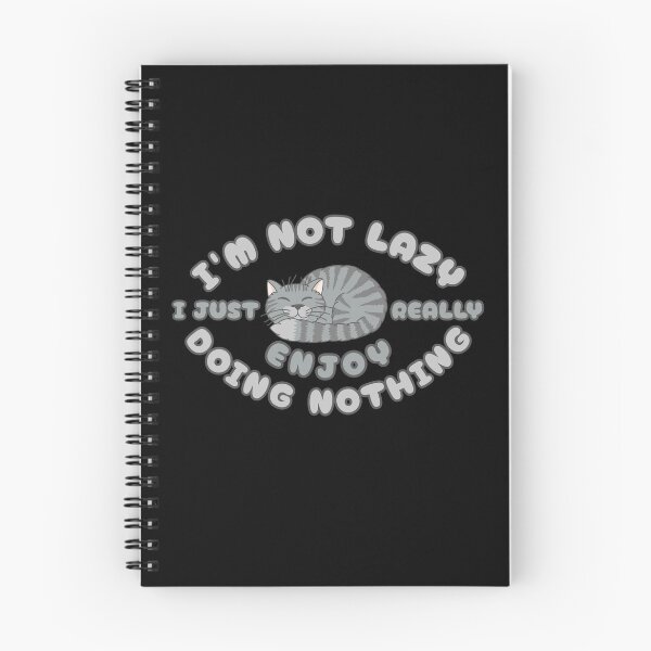 Item preview, I'm Not Lazy I Just Enjoy Doing Nothing - Cat designed and sold by SeledineArt.