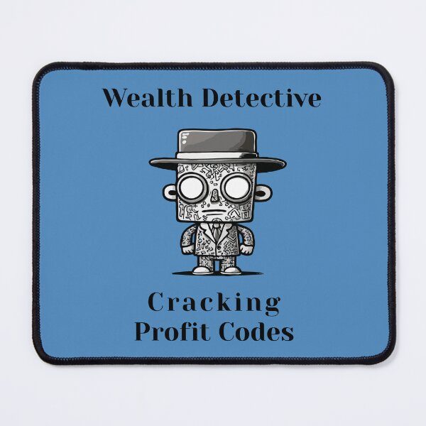 Item preview, Wealth Detective, Cracking Profit Codes - business man quote, funny cartoon  designed and sold by ChuckleCharmz.