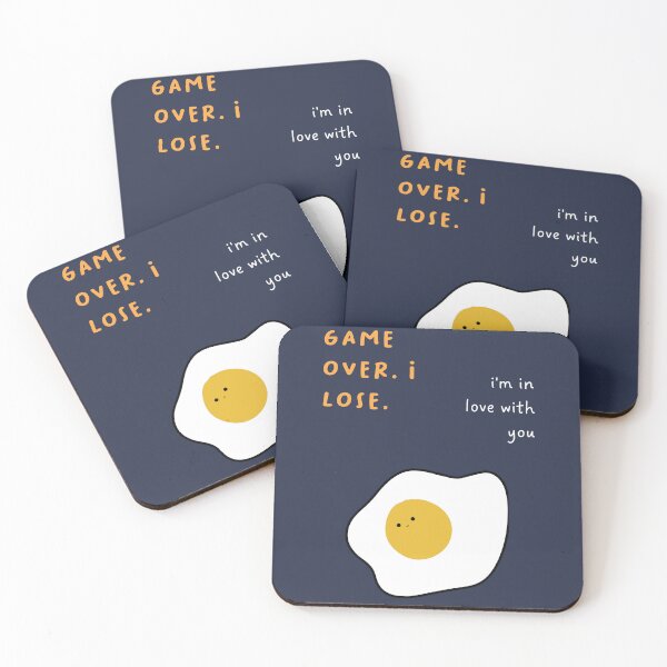 Item preview, Game over. I lose | i'm in love with you | Cute Egg Illustration designed and sold by RM-Journey.