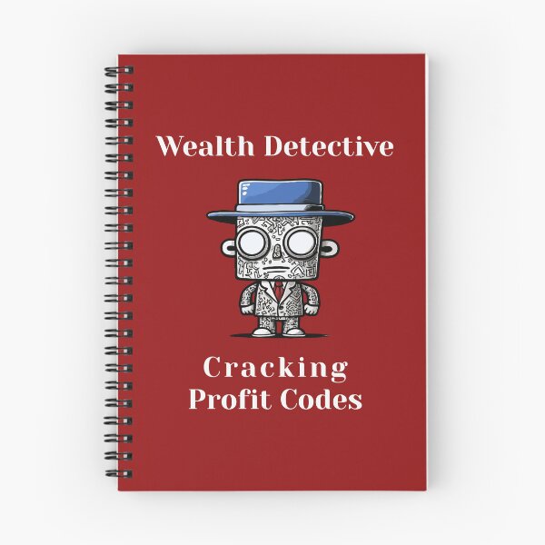 Item preview, Wealth Detective, Cracking Profit Codes - finance quote, funny cartoon  designed and sold by ChuckleCharmz.