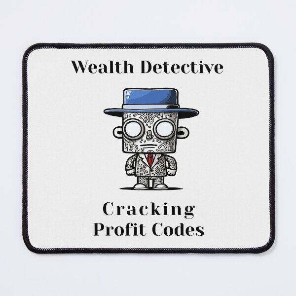 Item preview, Wealth Detective, Cracking Profit Codes - finance quote, funny cartoon  designed and sold by ChuckleCharmz.
