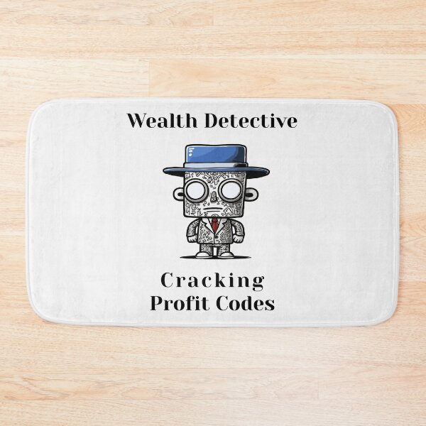 Item preview, Wealth Detective, Cracking Profit Codes - finance quote, funny cartoon  designed and sold by ChuckleCharmz.