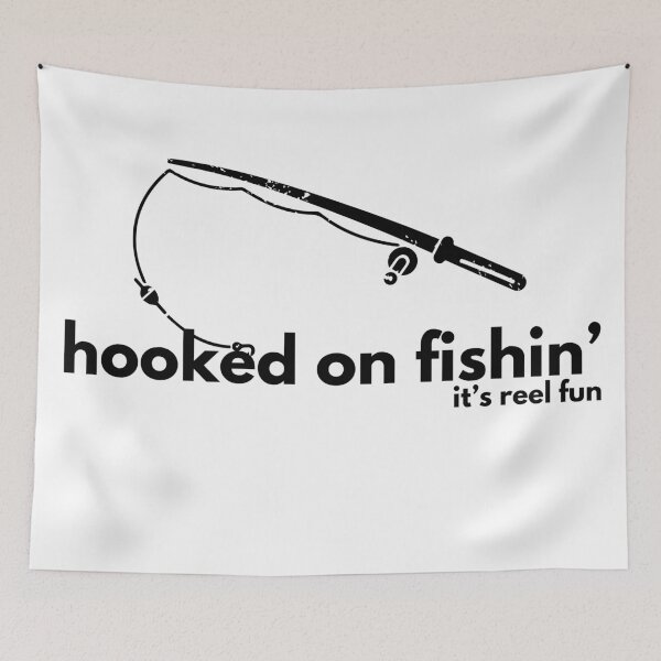 Item preview, fishin' humor- hooked designed and sold by HippieShackAL.