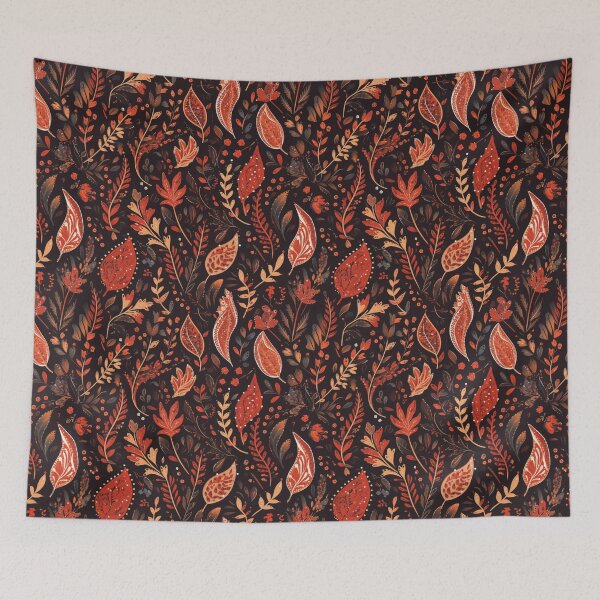 Item preview, Dark Orange Modern Paisley Motif | Seamless designed and sold by Unrooted.