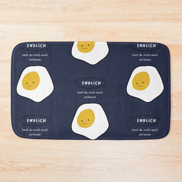 Item preview, Endlich hast du mich auch verlassen | Cute Egg Illustration designed and sold by RM-Journey.