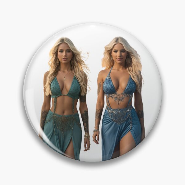 Item preview, blonde twin girly girls modeling on a beach designed and sold by Carlos Gudino.