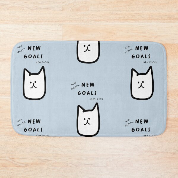 Item preview, NEW MONTH, NEW GOALS, NEW FOCUS | Cute Dog Illustration designed and sold by RM-Journey.