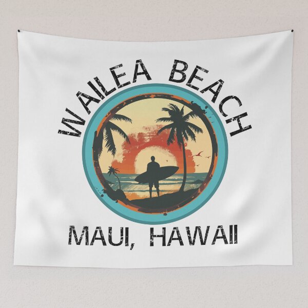 Item preview, Wailea Beach - Hawaii (with Black Lettering) designed and sold by VelvetRoom.