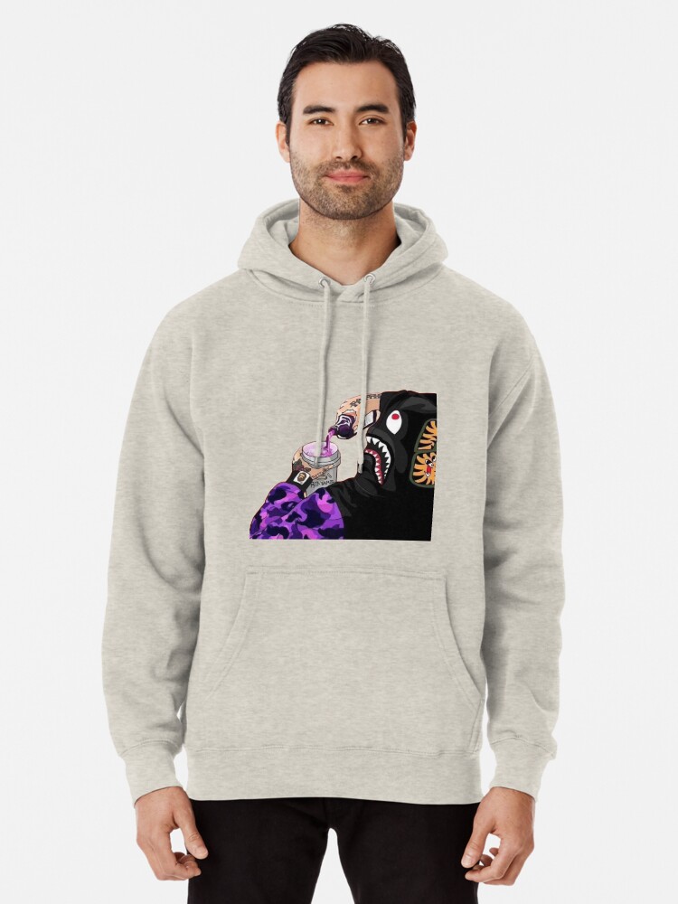 purple bape pullover hoodie