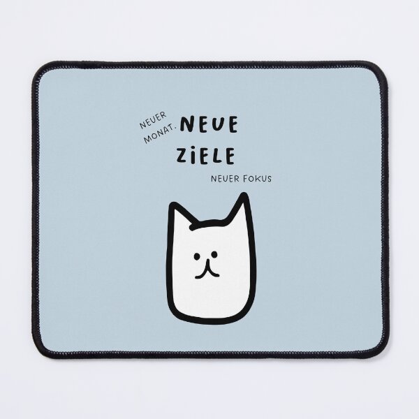 Item preview, NEUER MONAT, NEUE ZIELE, NEUER FOKUS | Cute Dog Illustration designed and sold by RM-Journey.