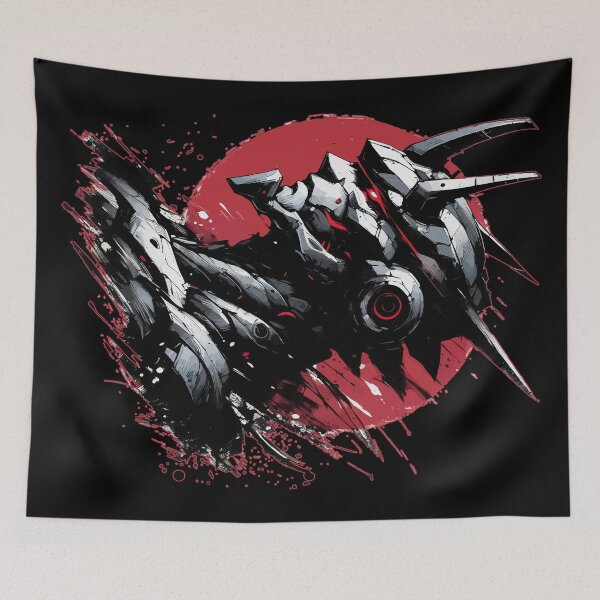 Item preview, Japanese Mecha Oni Samurai Samurai Sumie designed and sold by TomFrontierArt.